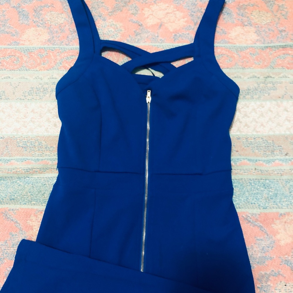 Roya blue agacci midi dress.